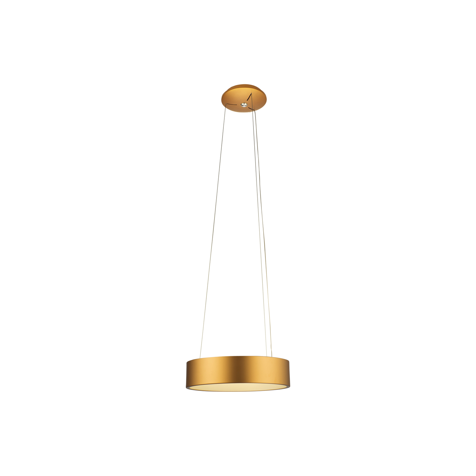 Aluminor Epsilon LED pendant light, Ø 62 cm, gold