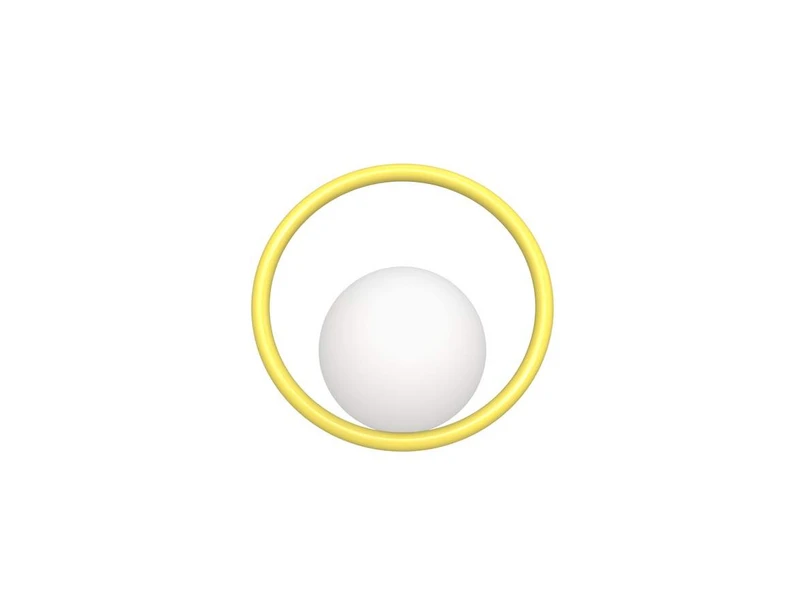 Swedish Ninja - Hula Hoop Wall Lamp Sunshine Yellow