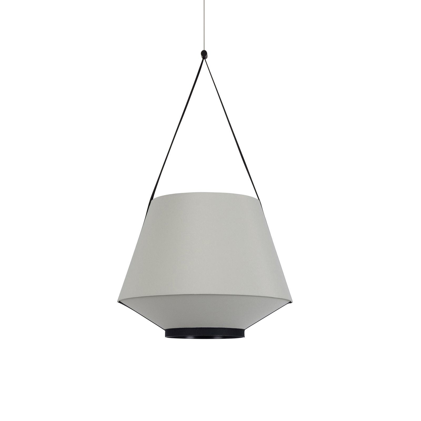 Forestier Carrie S pendant light, olive green