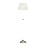 Lampadaire Oxford, couleur laiton, hauteur 155 cm, métal/tissu