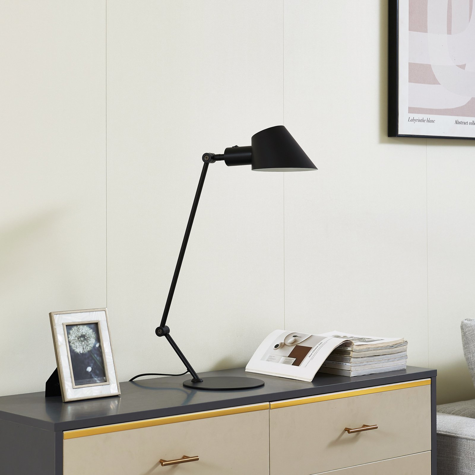 Corali Bordlampe Svart - Lindby