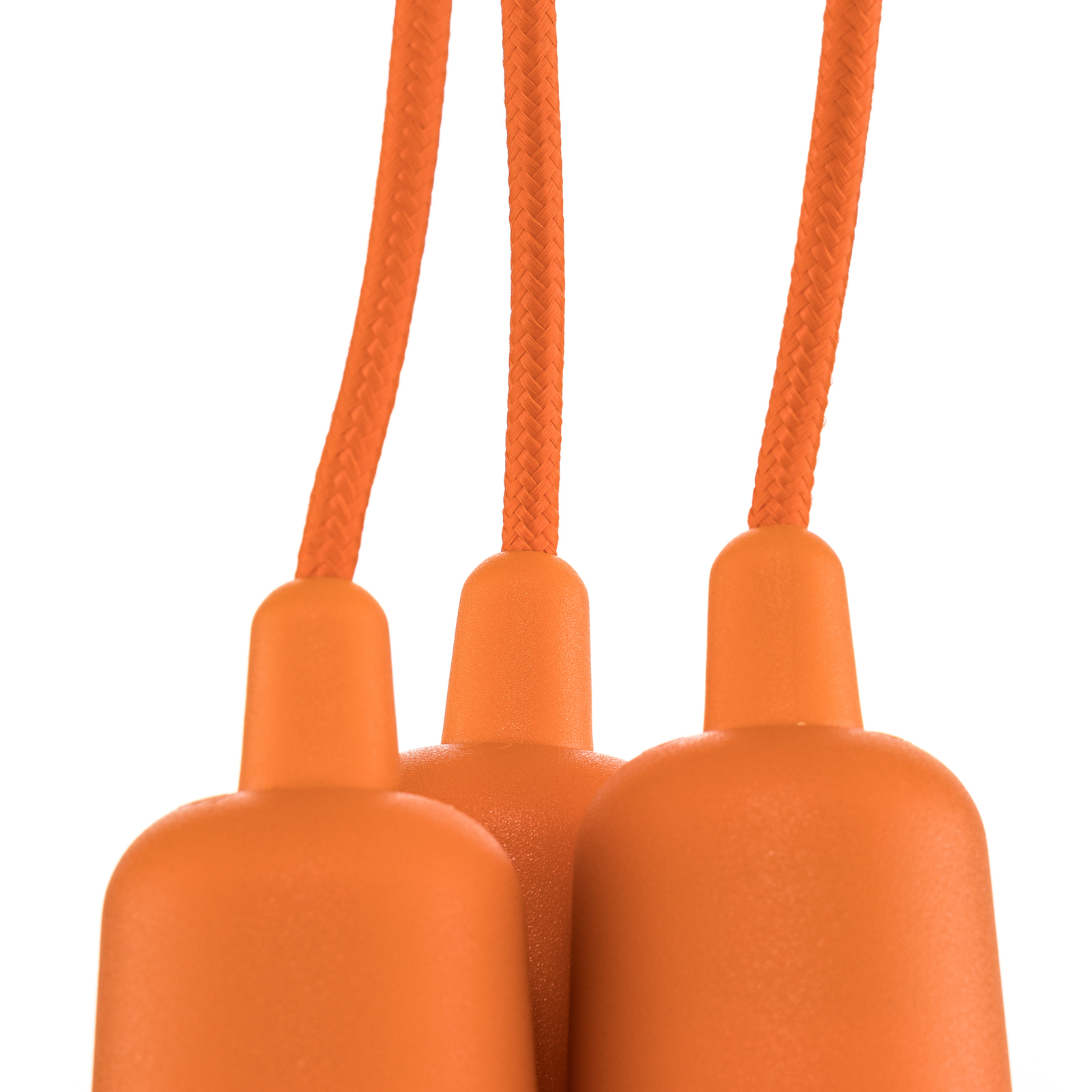 Suspension Brasil orange à trois lampes