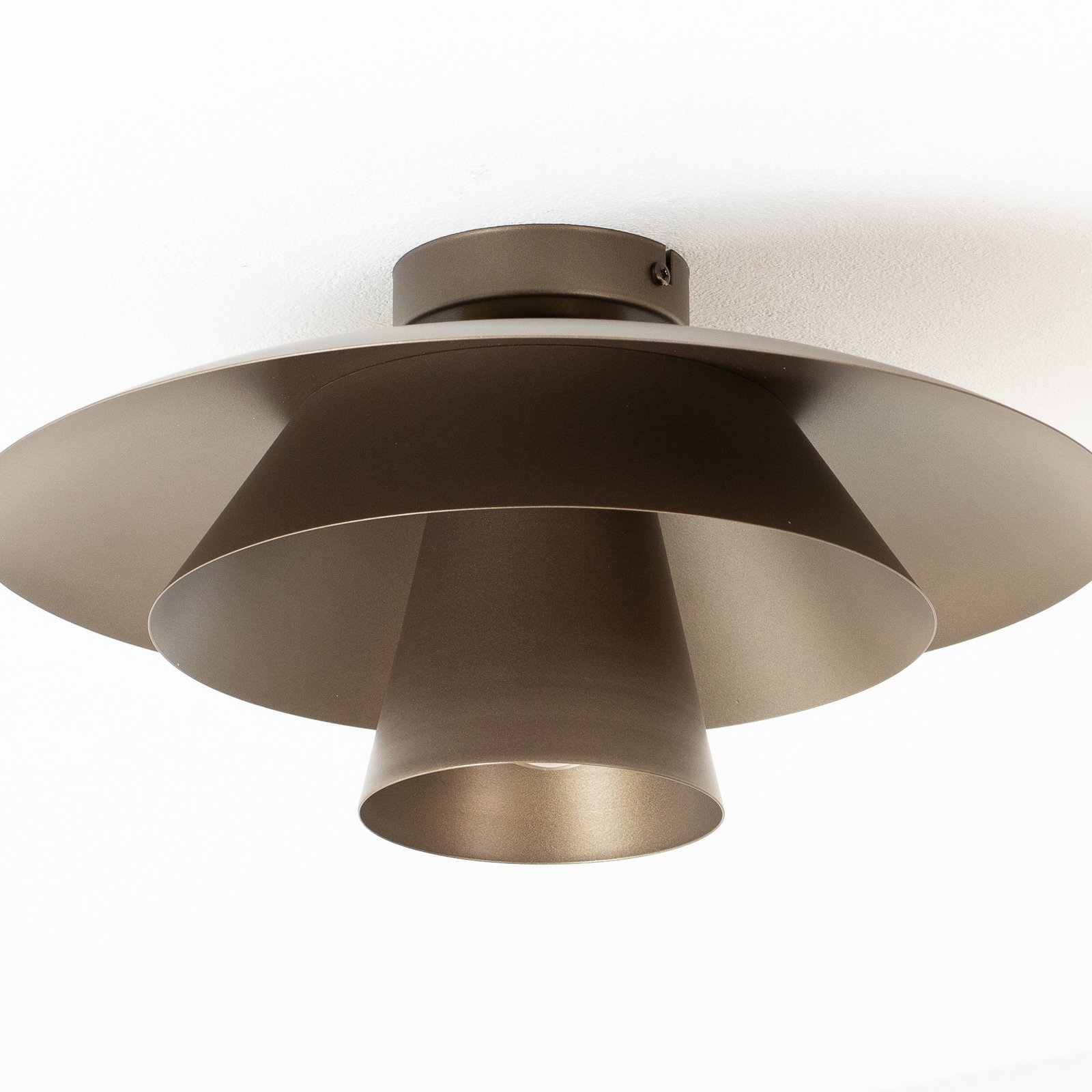 Deckenleuchte Plato, titan, Metall, Ø 38 cm, E27