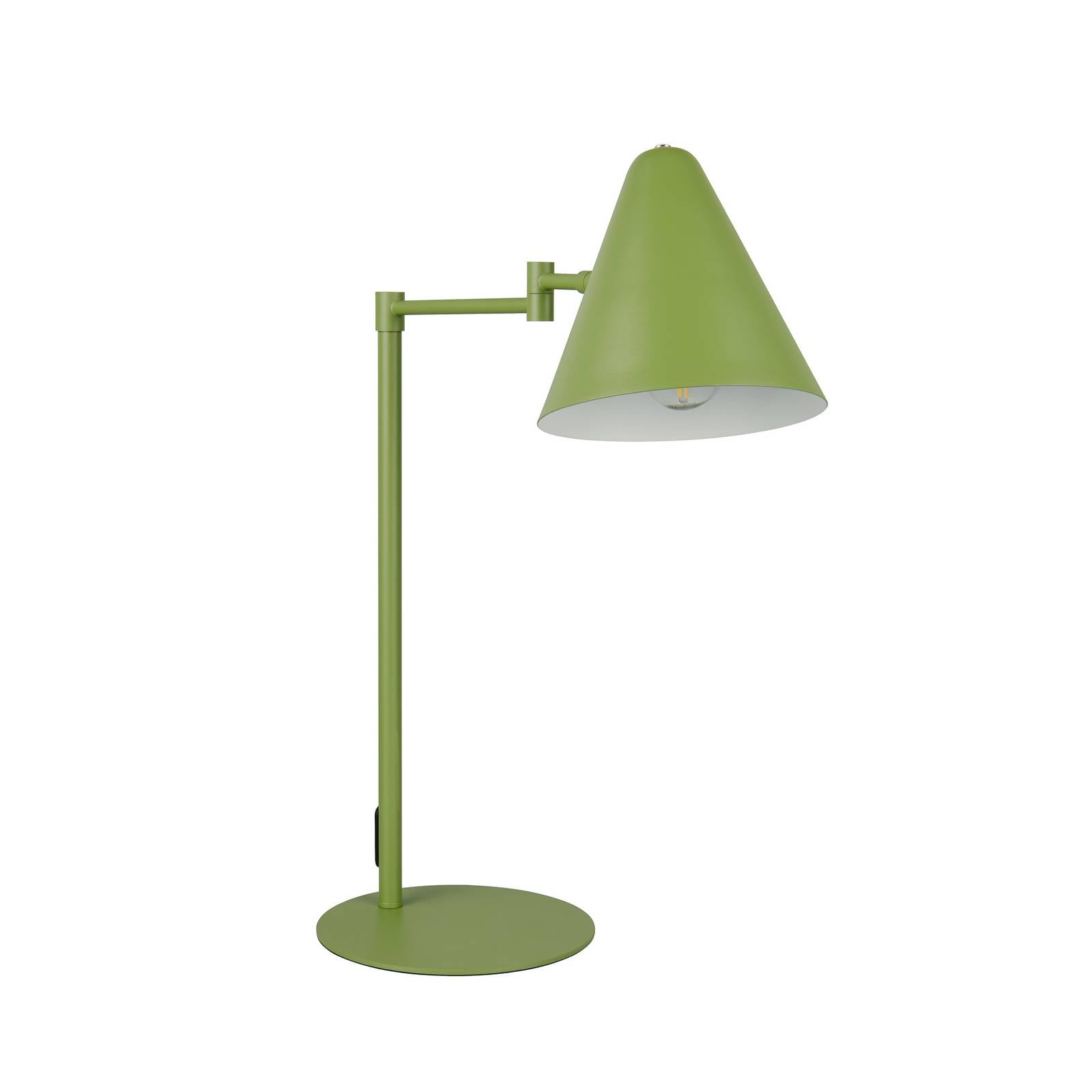 Tischlampe Cosima, grün, Höhe 50 cm, Metall