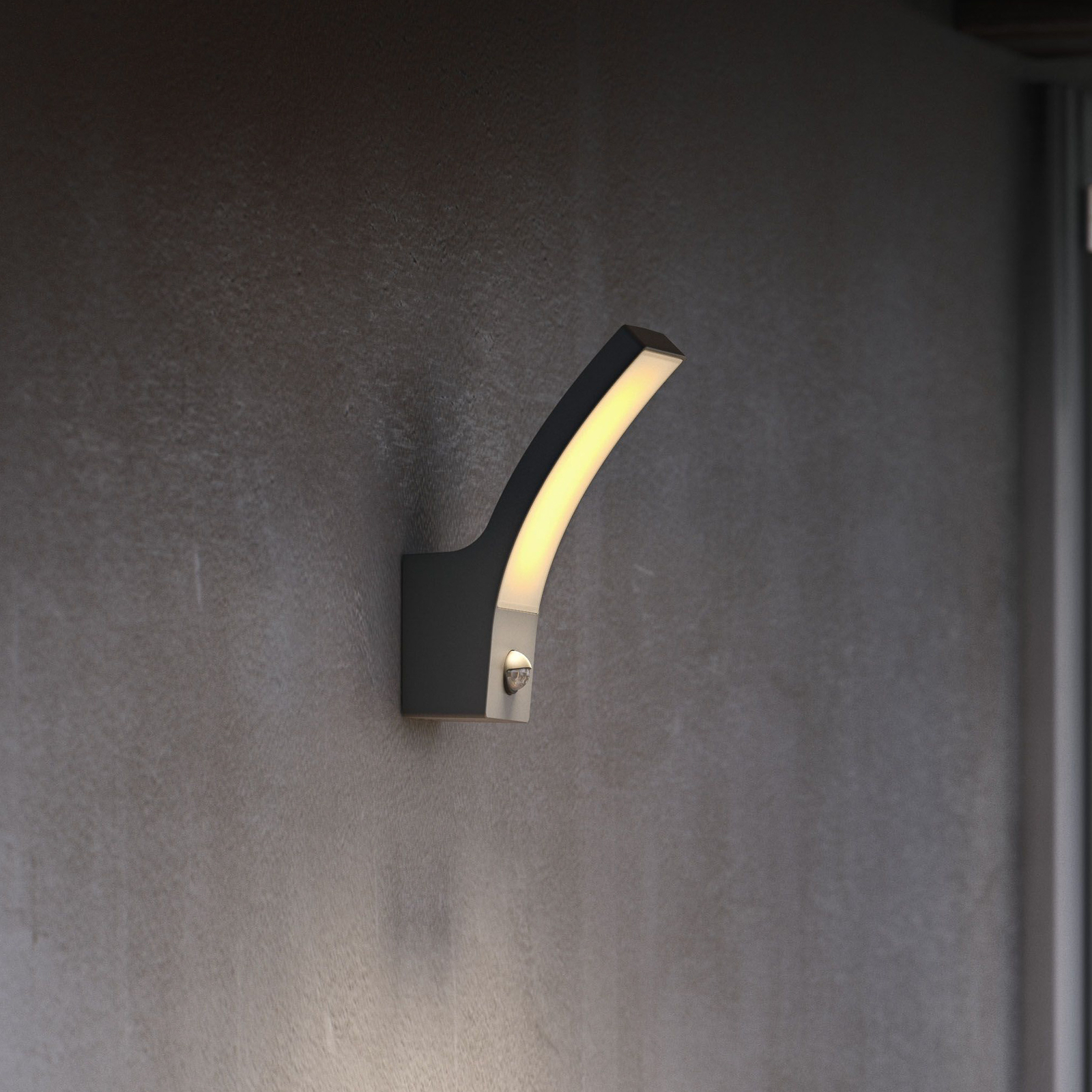 Candeeiro de parede exterior LED Philips Splay UE, sensor