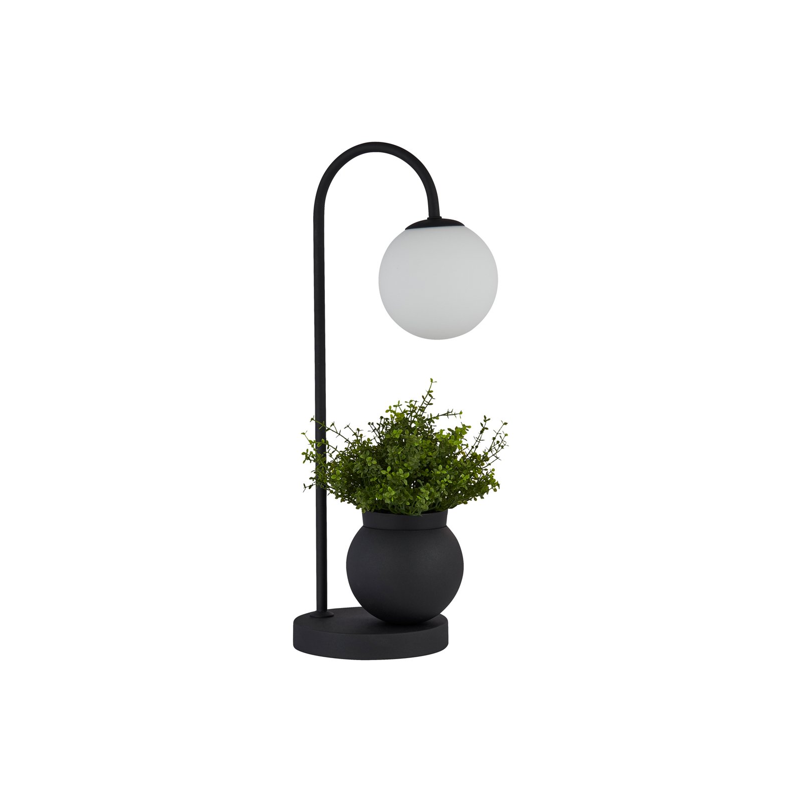 Table lamp X Lunar, flower pot