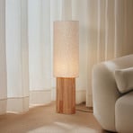 Lindby golvlampa Kimiko, höjd 100 cm, trä, papper, E27