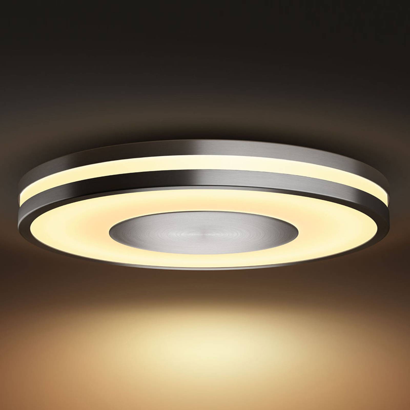 Resistent paars Jumping jack Philips Hue White Ambiance Being plafondlamp alu | Lampen24.be