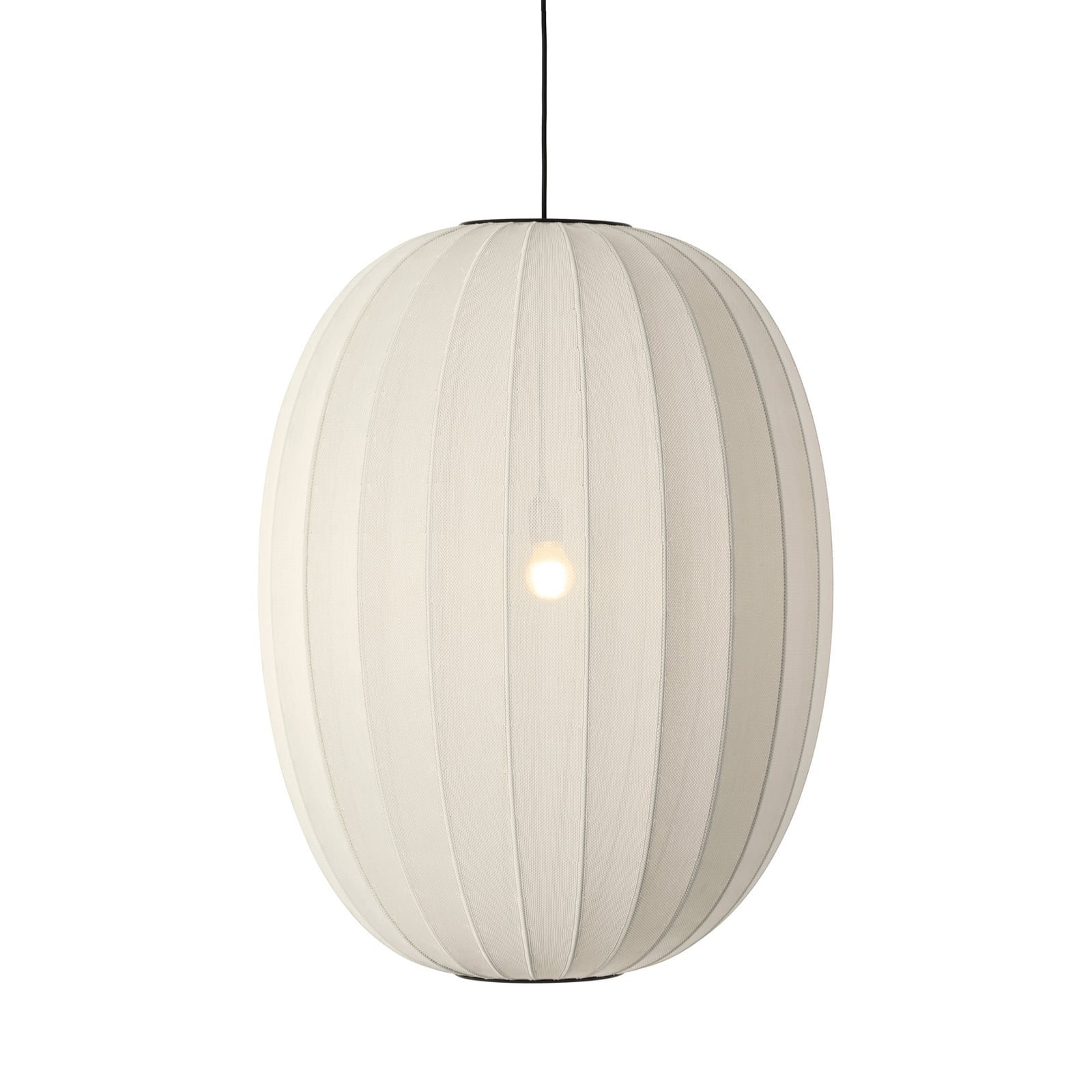 Knit-Wit 65 hoge hanglamp Pearl White - Made By Hand