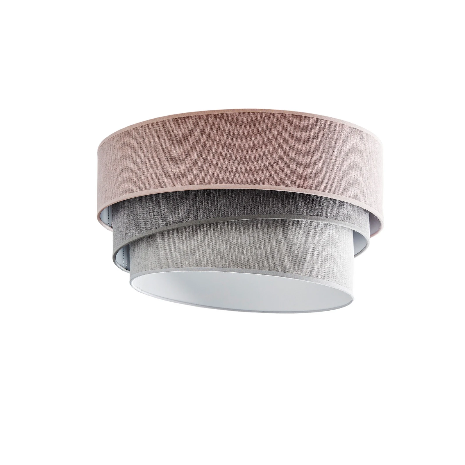Plafonnier Pastell Trio Ø 45 cm rose/gris/gris clair
