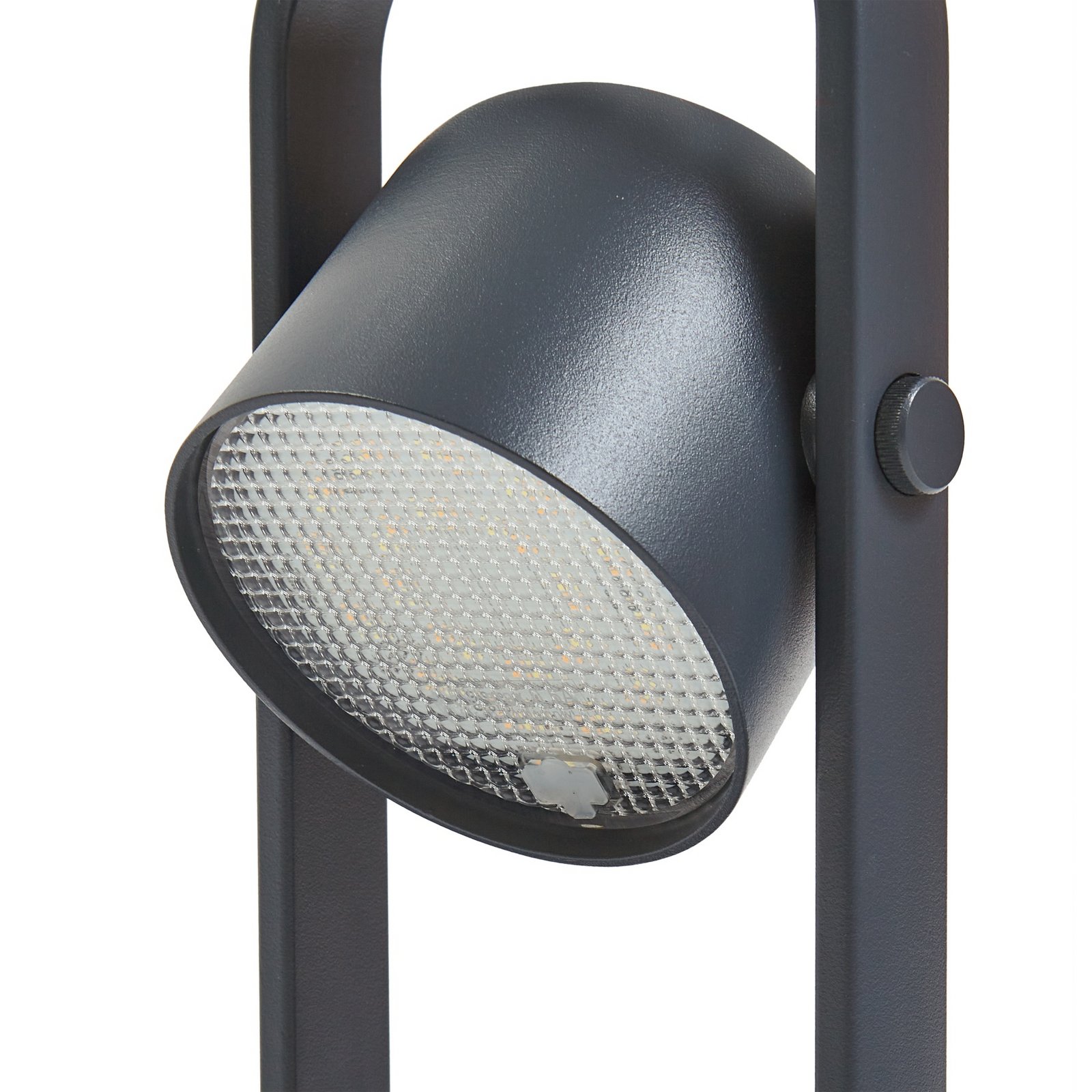 Lindby lampe à poser LED rechargeable Kalevi, noir, aluminium, CCT