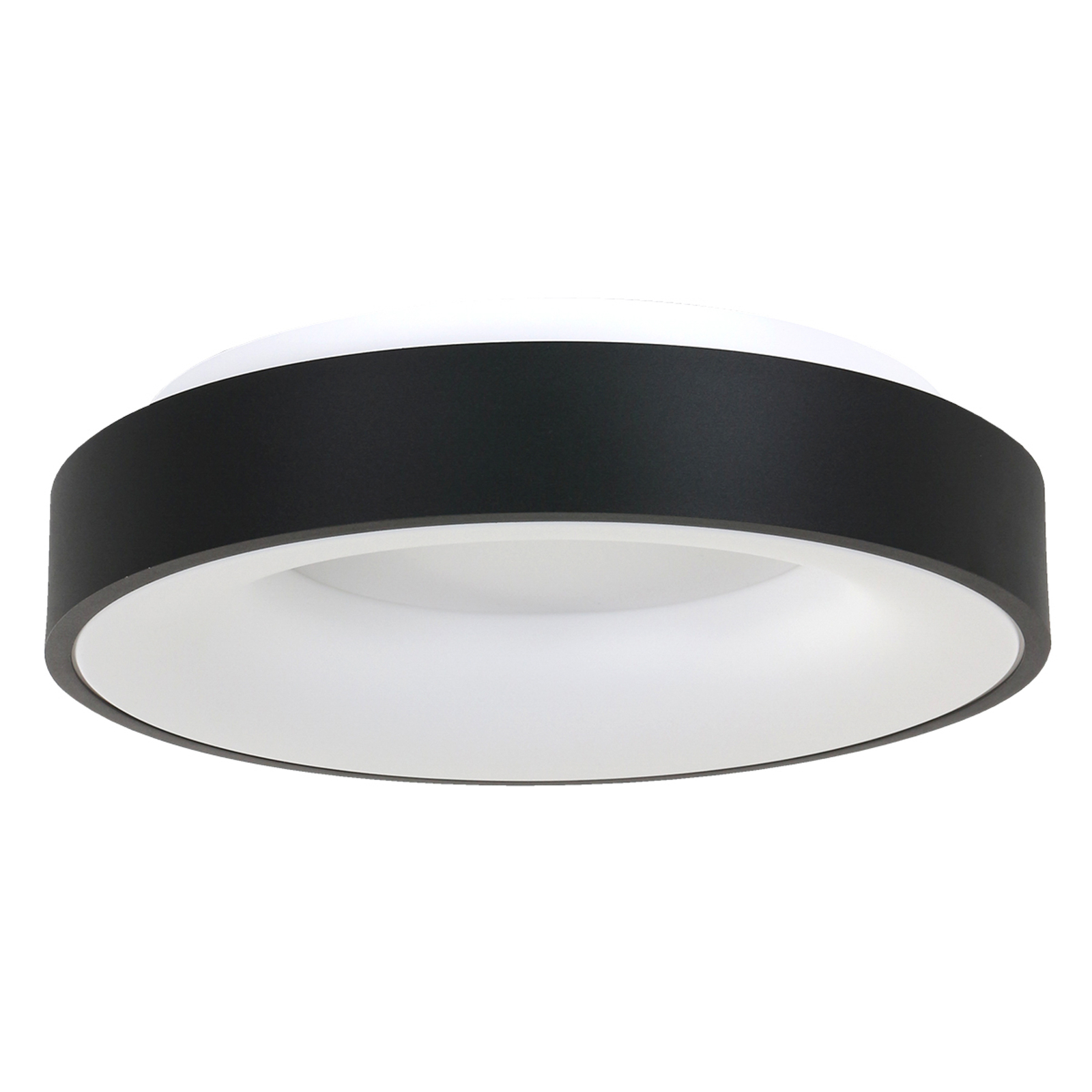 LED ceiling light Ringlede 2,700 K Ø 48 cm black
