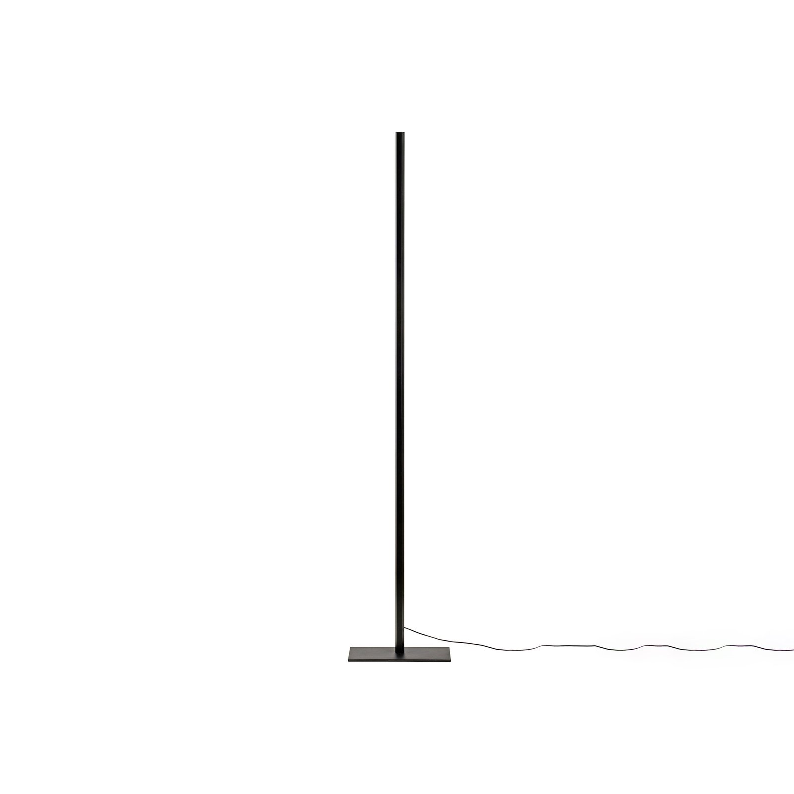 Stojacia LED lampa Lineal, výška 180 cm, čierna