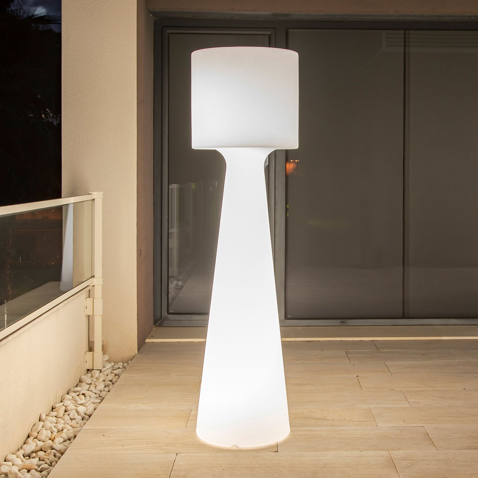 Newgarden Grace LED-golvlampa batteri, höjd 140 cm