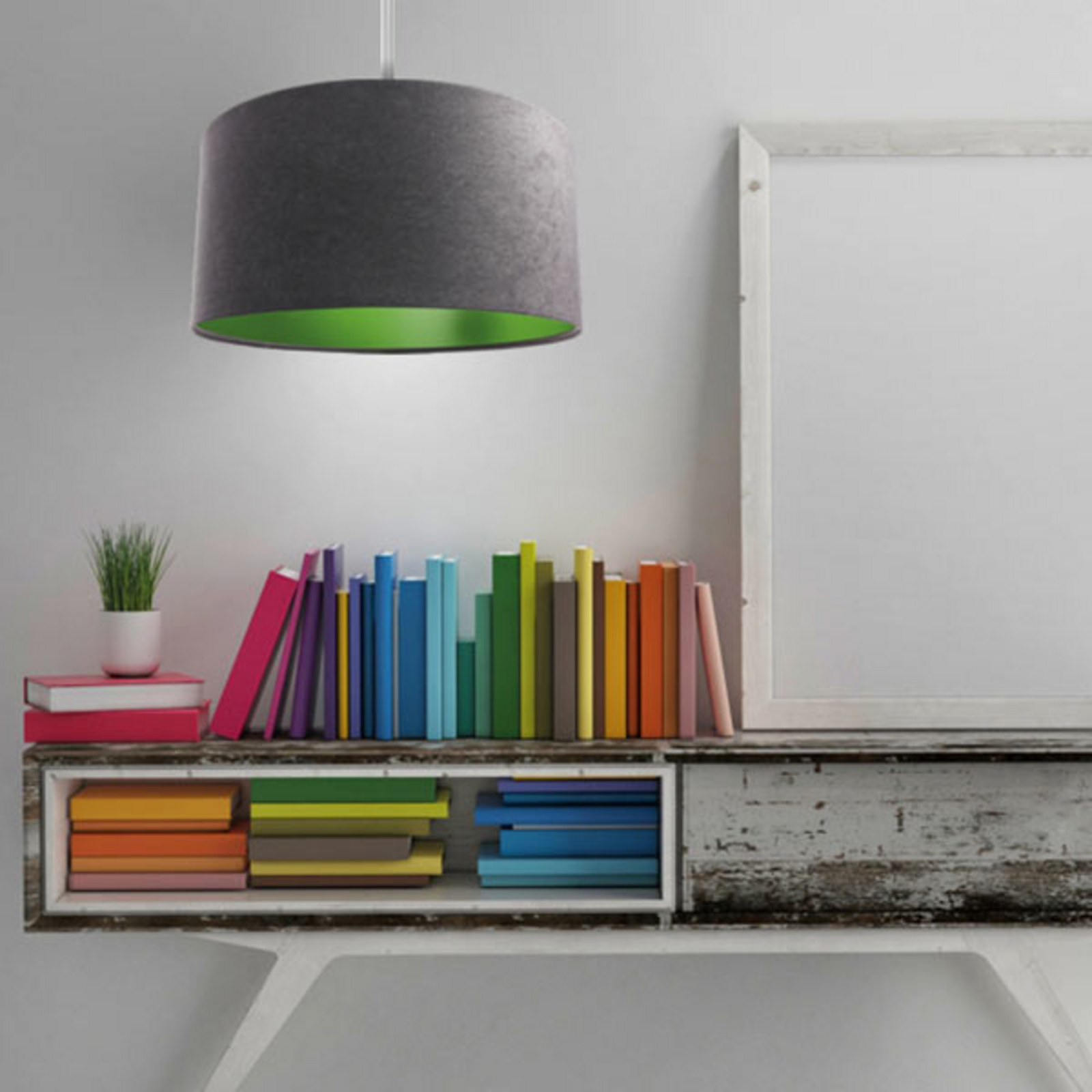 Two-coloured Kamelia hanging light