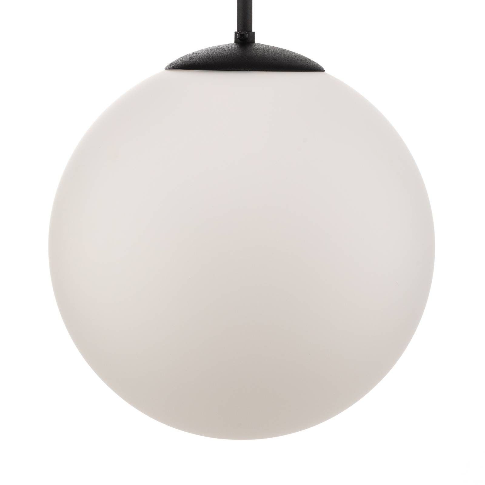 Lampa wisząca Bosso, 1-punktowa, biała/czarna 30cm