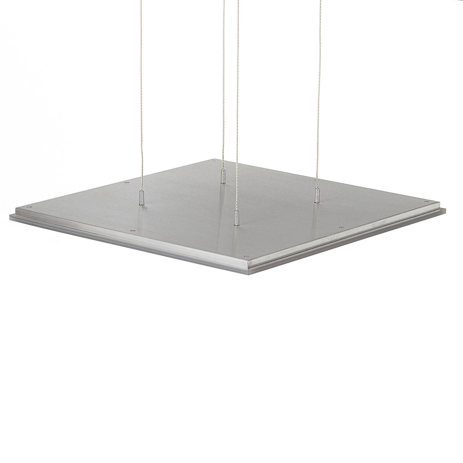 Kwadratowa lampa wisząca LED Pano, metal
