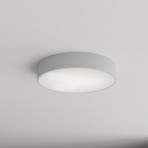 Deckenlampe Cleo 400, grau, Sensor, IP54, Ø 40 cm, Metall