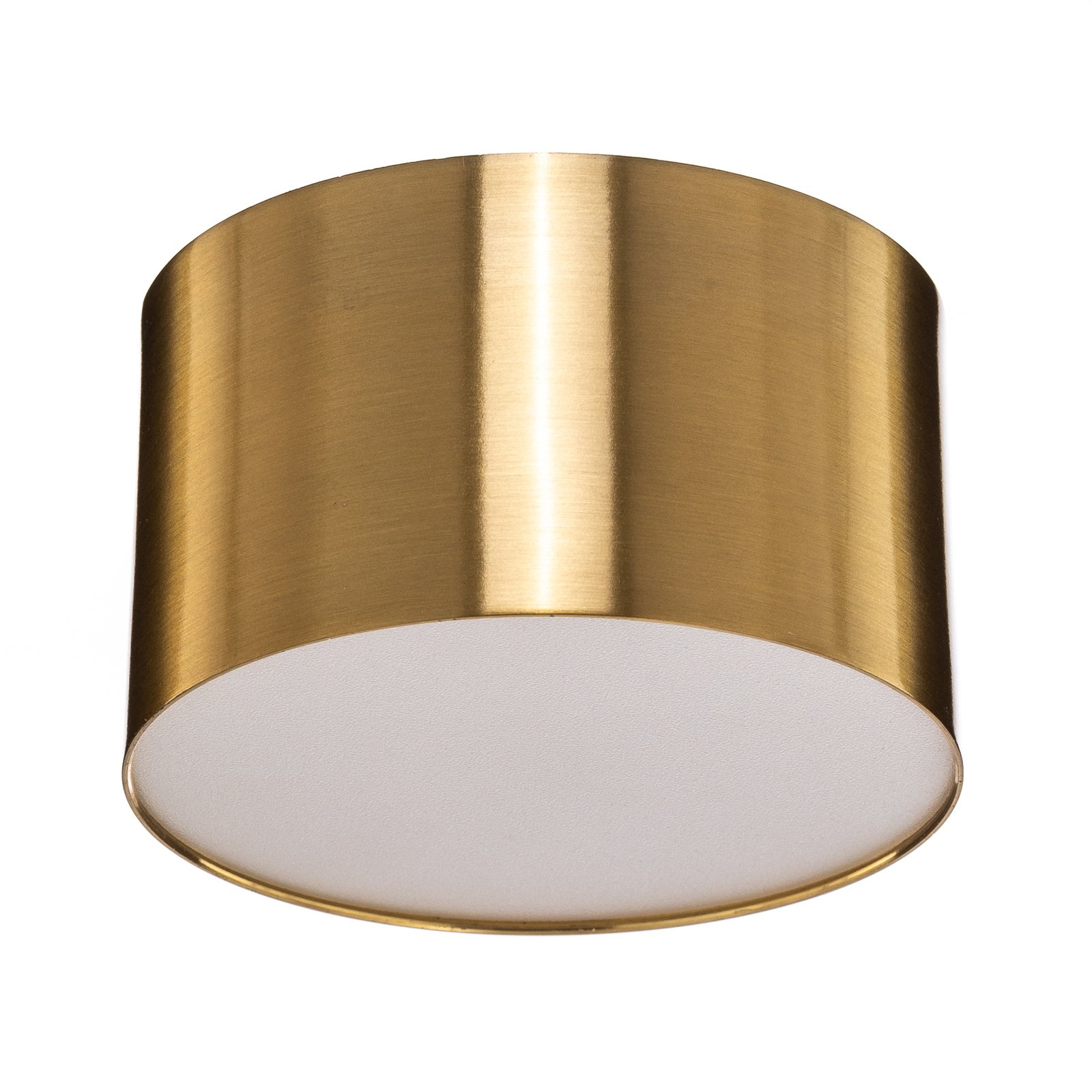 Projetor LED Lindby Nivoria, 11 x 6,5 cm, dourado, conjunto de 4