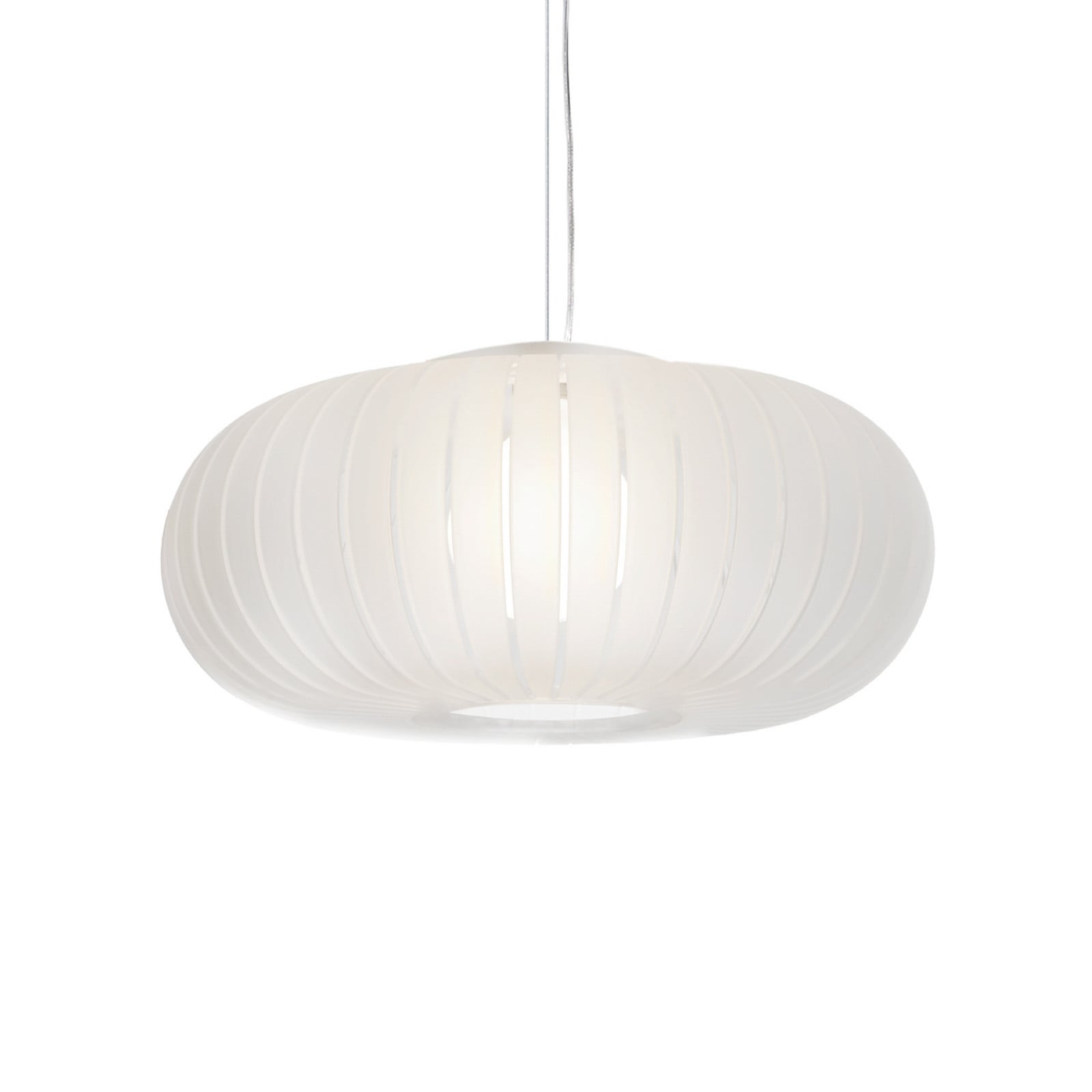 Lampă suspendată Kartell Teresa Frozen culoare gheață Ø 50 cm E27 - Camera de zi / sufragerie - Design - Plastic