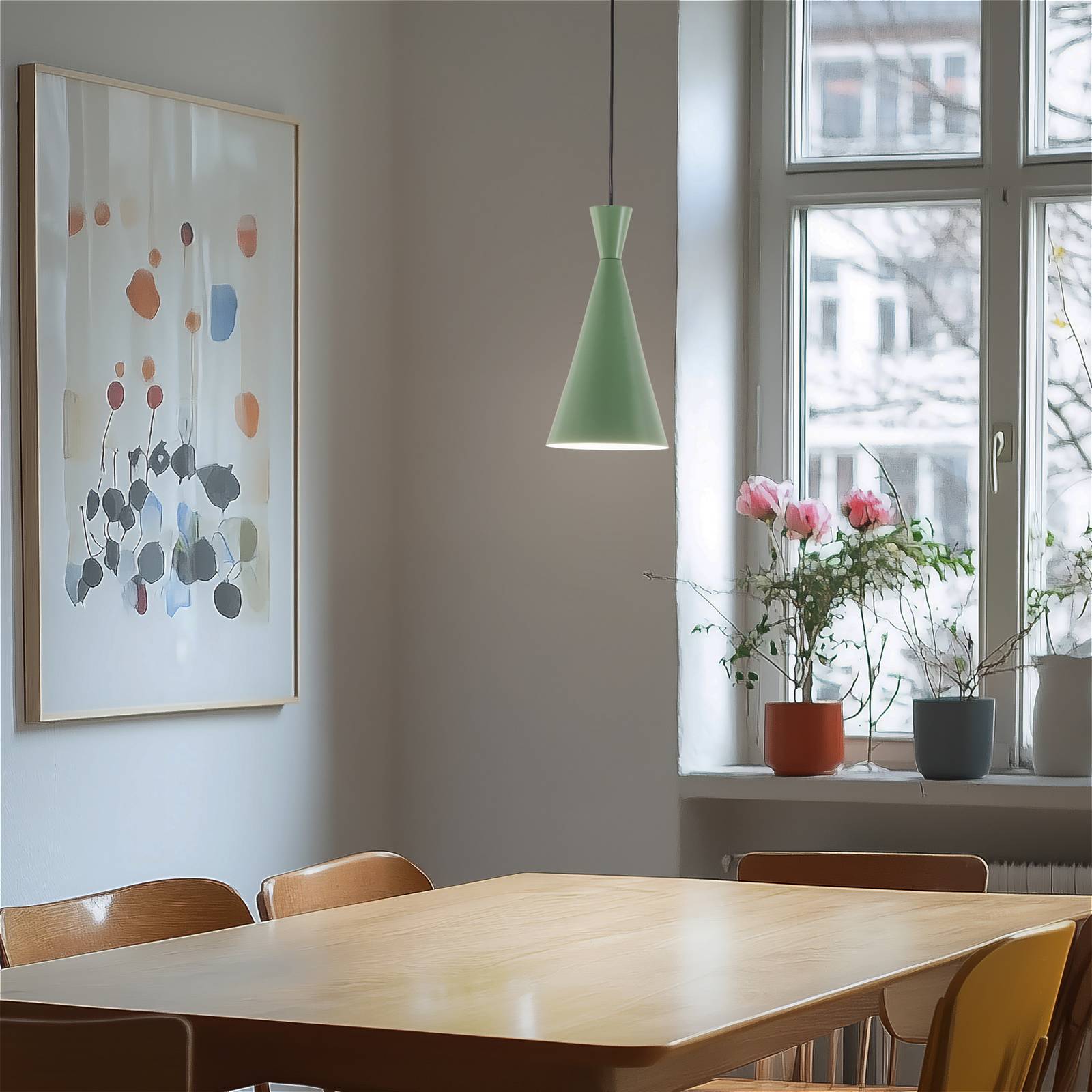 Hängeleuchte Tom, mintgrün, Metall, Ø 19 cm, E27 günstig online kaufen