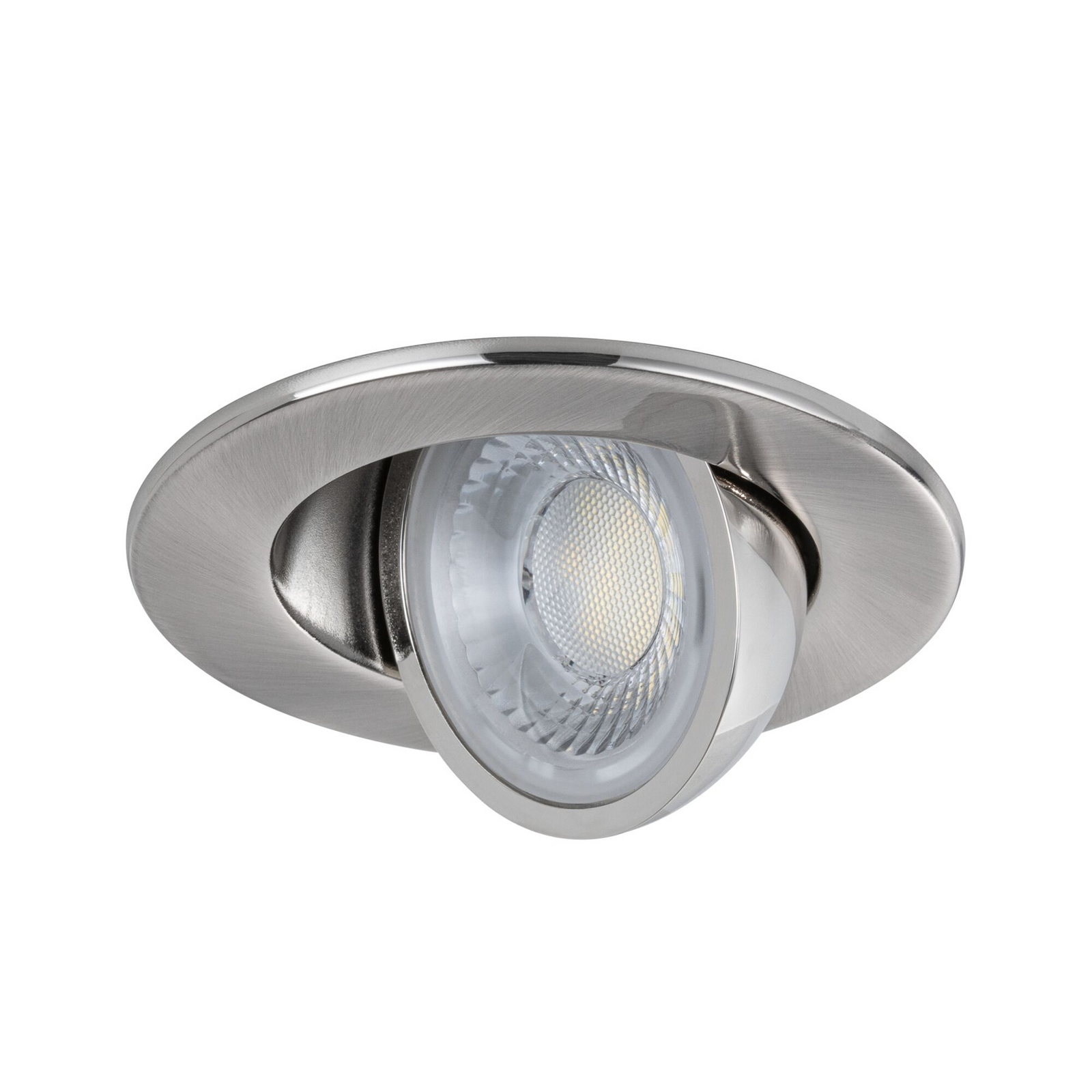 Foco empotrable Paulmann Zina de hierro, Ø 9 cm, IP65, orientable, atenuable