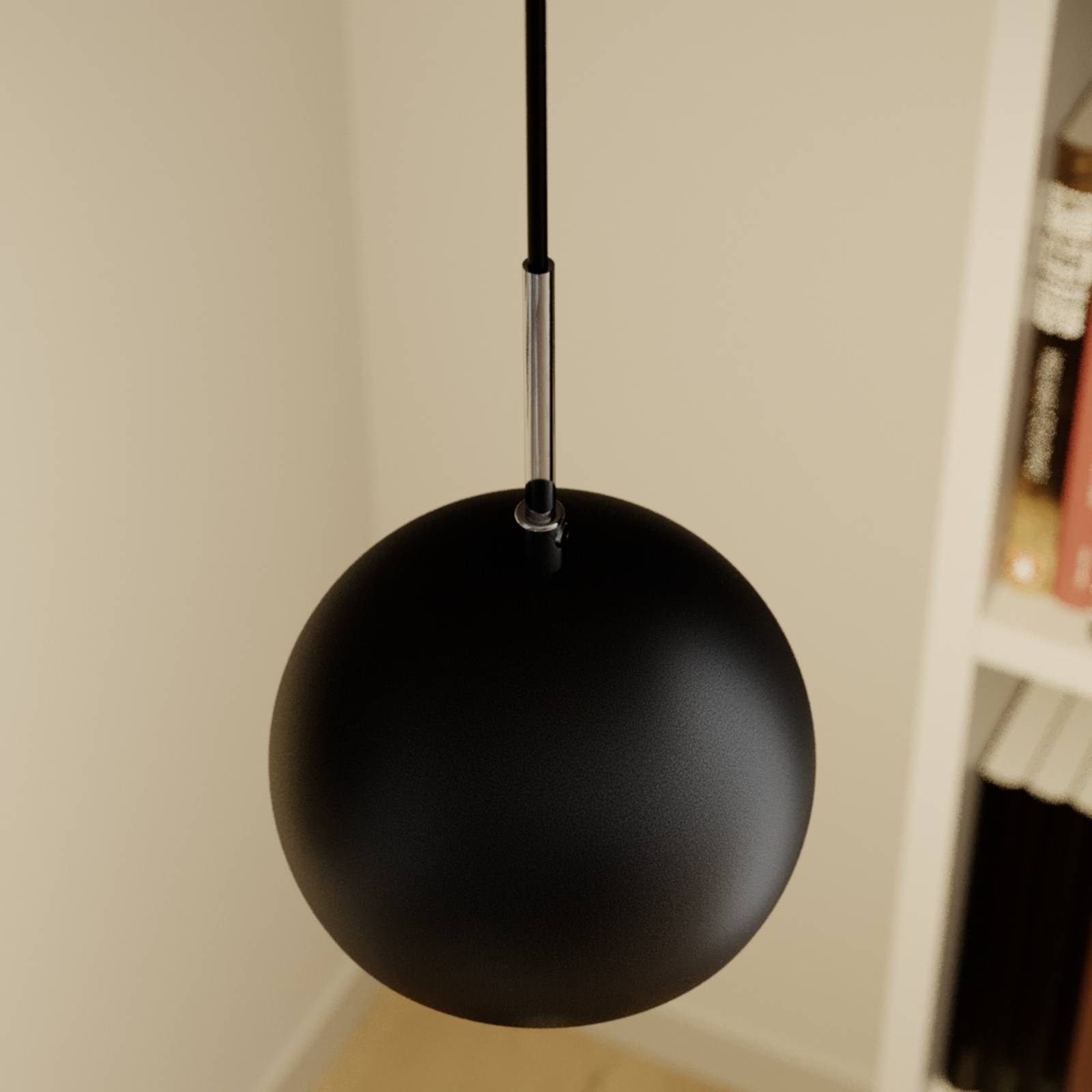 Lampa wisząca COOL, czarna, Ø 15 cm, metal