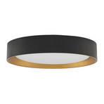 Kambia LED Ceiling Lamp Ø55 Black/Gold - Lindby