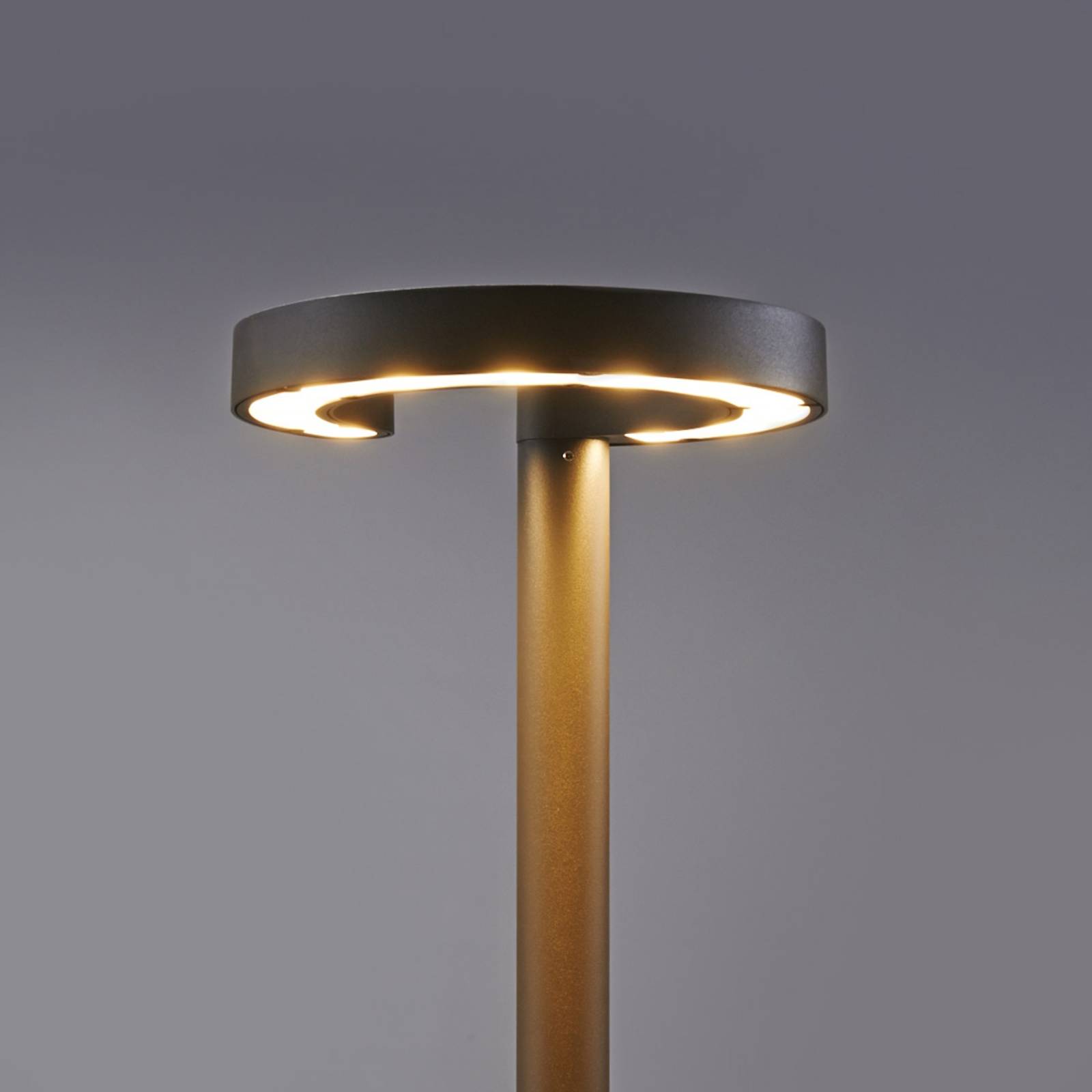 Lucande Jannis LED lantaarnpaal, ring