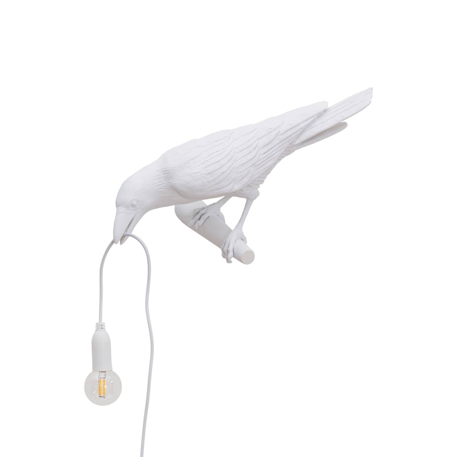 Image of Applique déco LED Bird Lamp, gauche, blanche 8008215147246