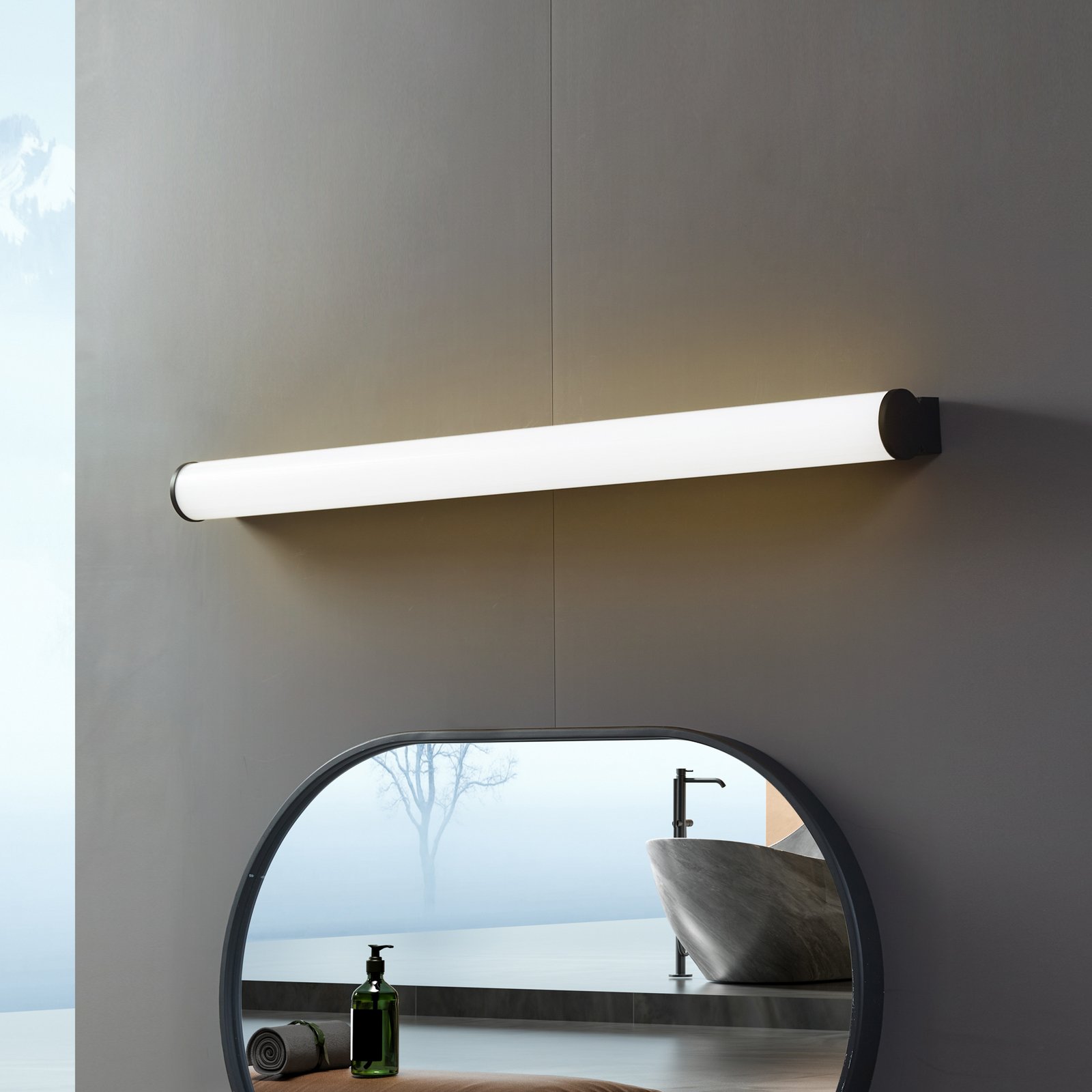 Vilmara LED Applique Murale IP44 Noir/Blanc - Lucande