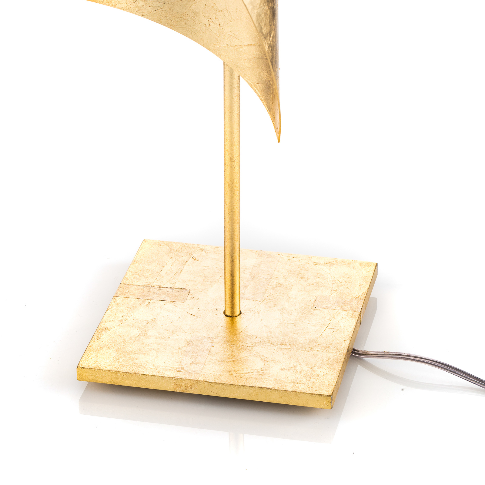 Knikerboker tafellamp Hué bladgoud, 70 cm hoog
