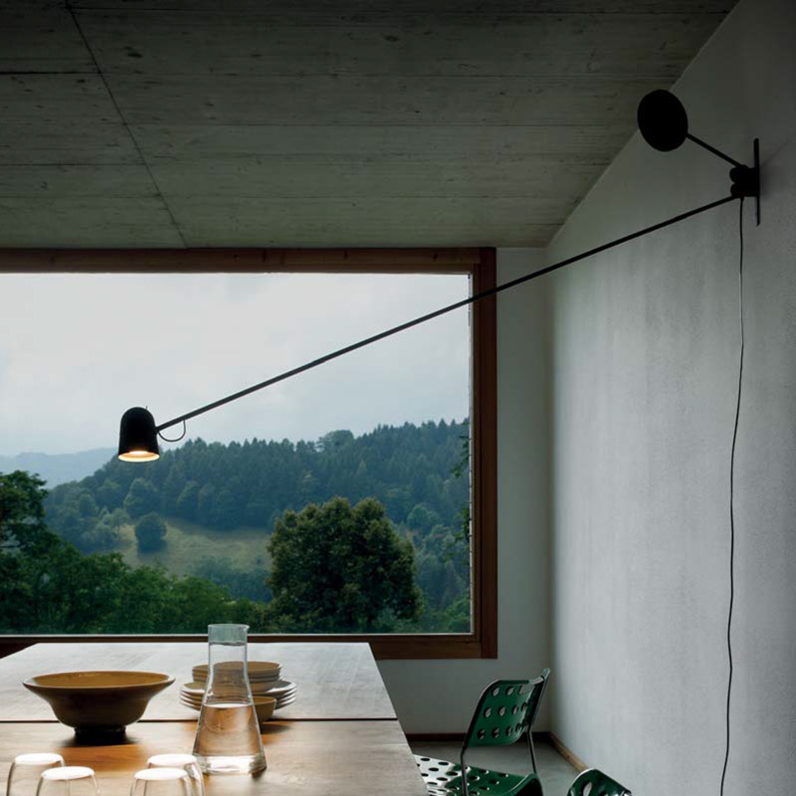 Counterbalance LED-Wandleuchte schwarz - Luceplan