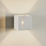 Topic wall light up/down, aluminium, grey