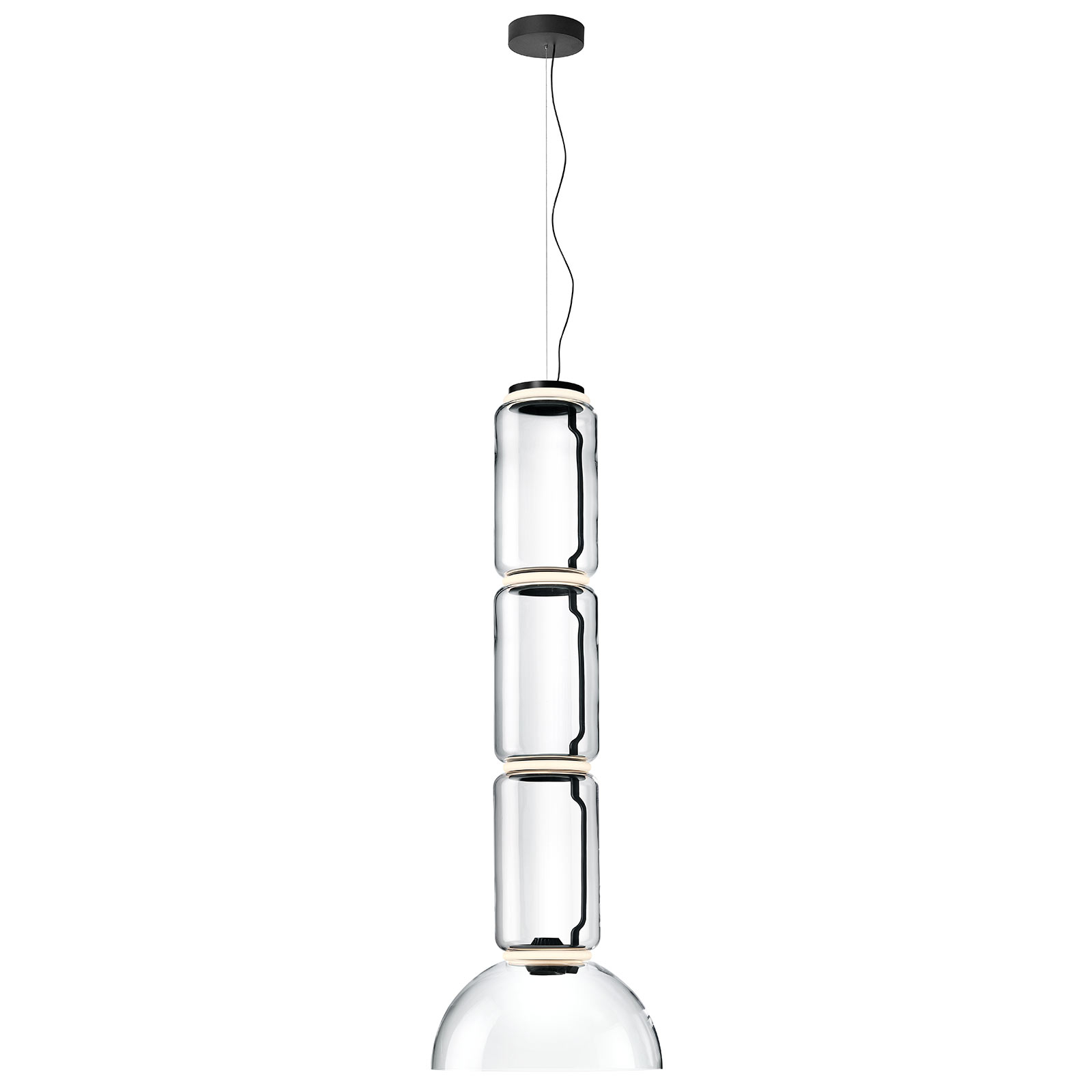 FLOS Noctambule Hängelampe Low Cylinder & Bowl