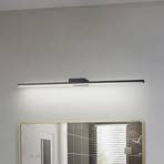 Lucande oświetlenie lustra LED Kivana, czarny, aluminium, 90 cm