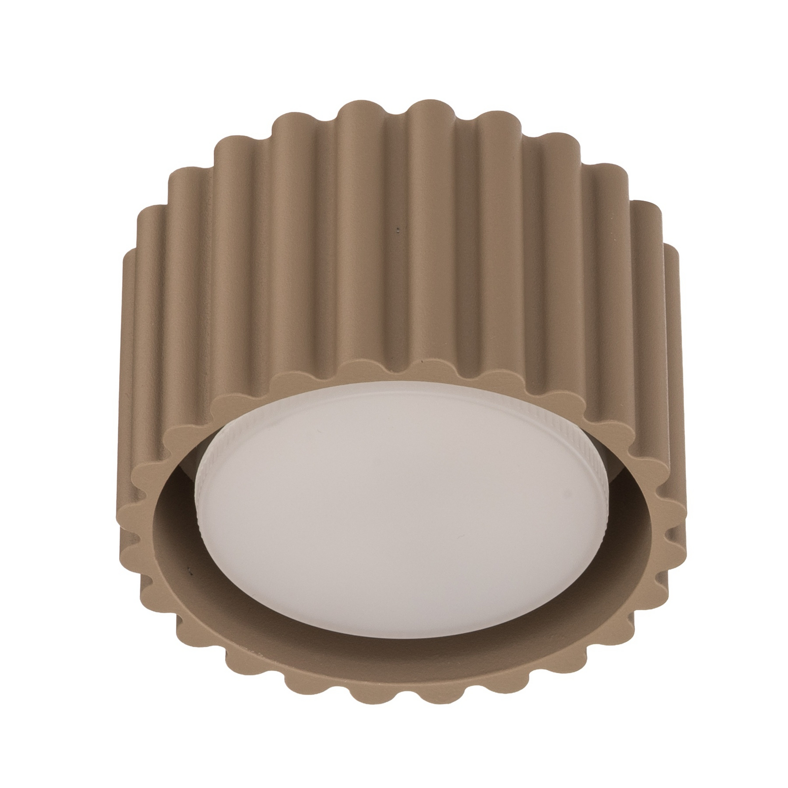 Taklampe Aura 1, taupe, 1 lyskilde, Ø 10 cm, GX53 Taklampe Aura 1, taupe, 1 lyskilde, Ø 10 cm, GX53