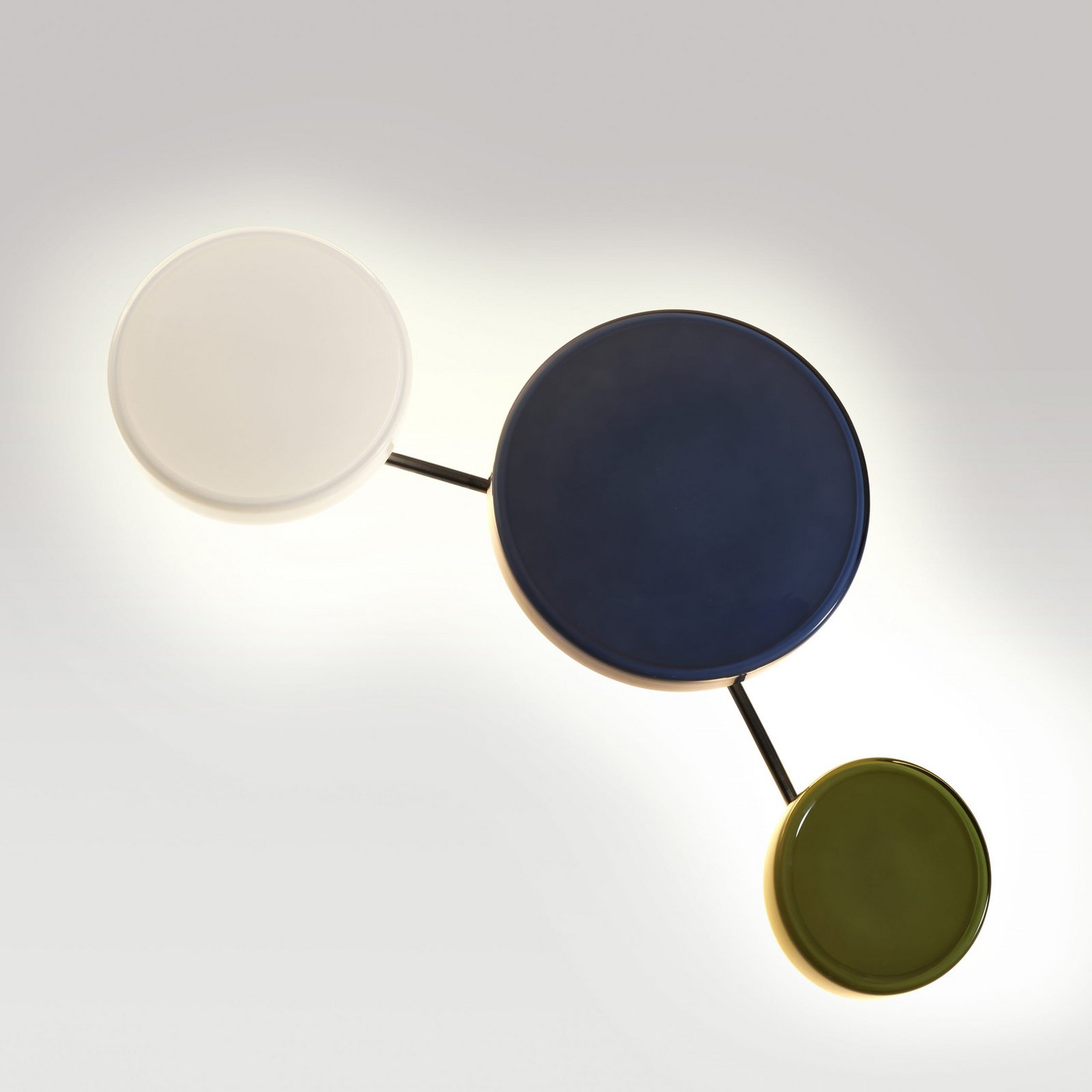 MARSET LED wandlamp Caramel, opaal, Ø 28 cm, TRIAC, glas