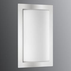 Applique da esterno Luis, acciaio inox, vetro, E27