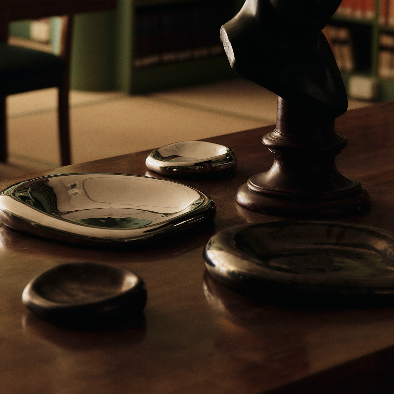 Bellure Schale, silber, galvanisiert, Ø 17 cm - ferm LIVING