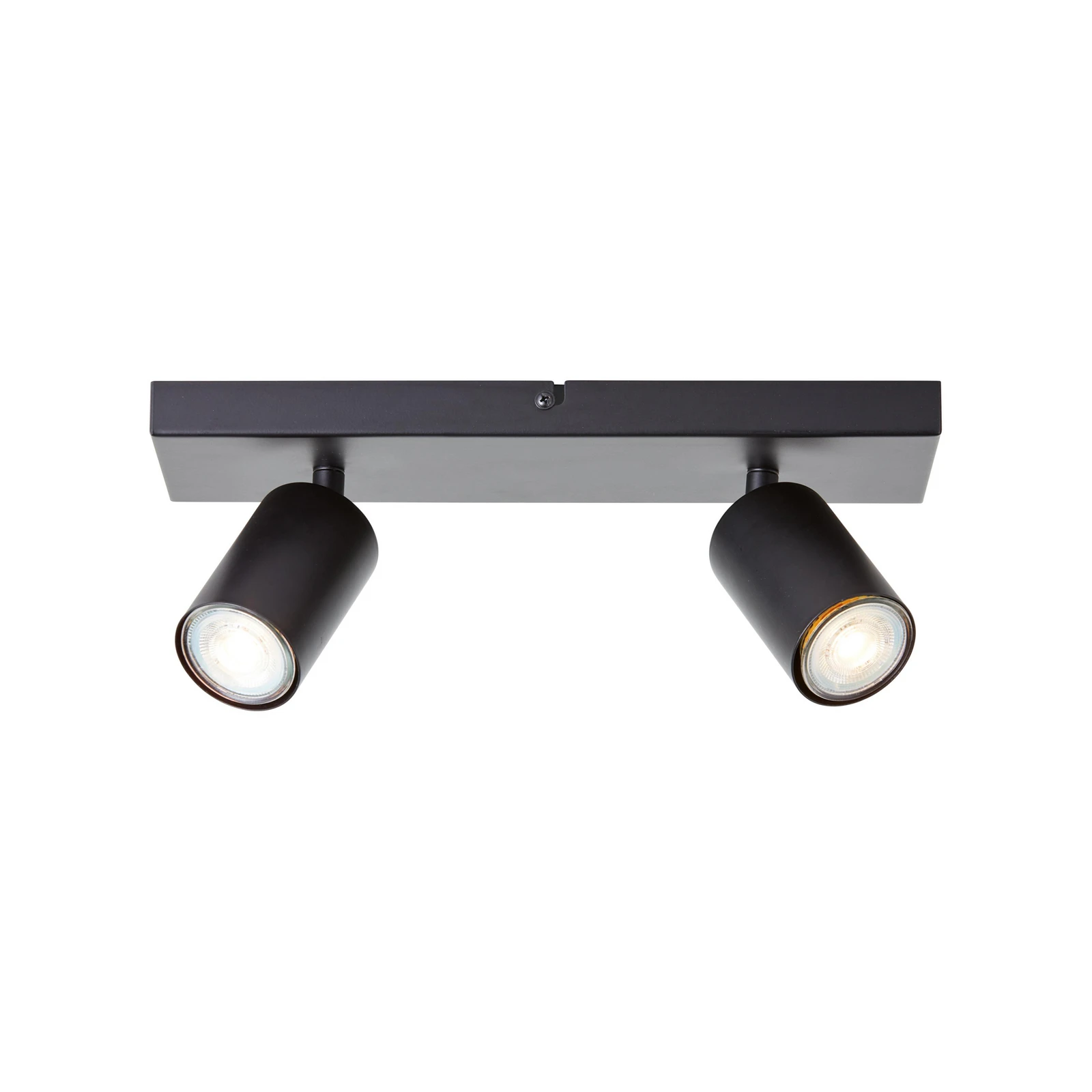 Deckenstrahler Jello, Länge 32 cm, schwarz, 2-flg., Metall