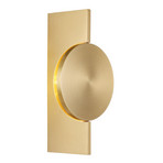 LED wandlamp Jasper, hoogte 28 cm, mat messing, metaal