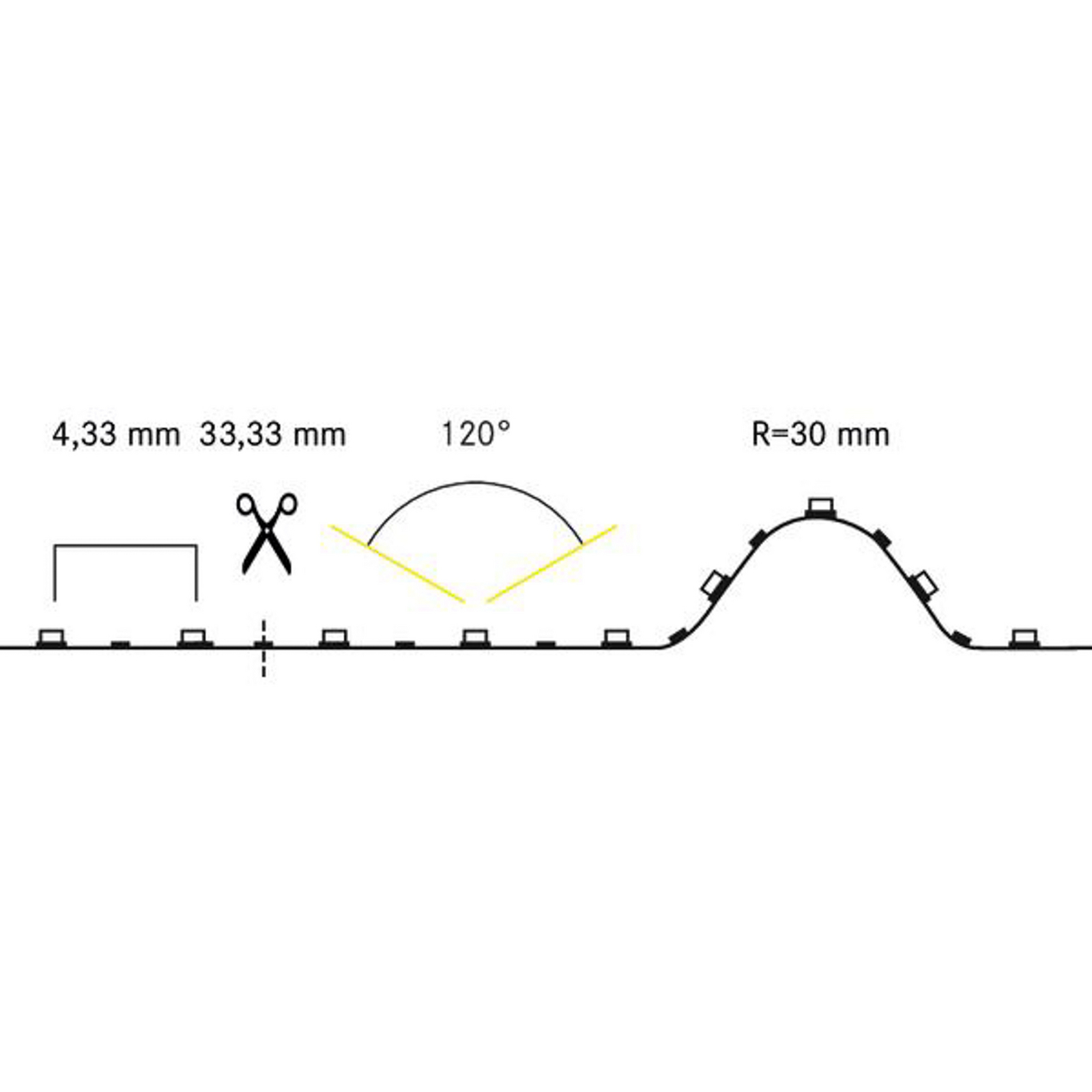 BRUMBERG "QualityFlex" LED juostų rinkinys 5 m 72 W 2 700 K