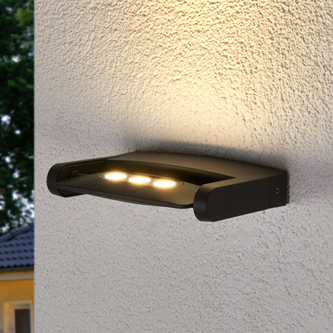 Außenwandstrahler Keiran mit 3 POWER-LEDs