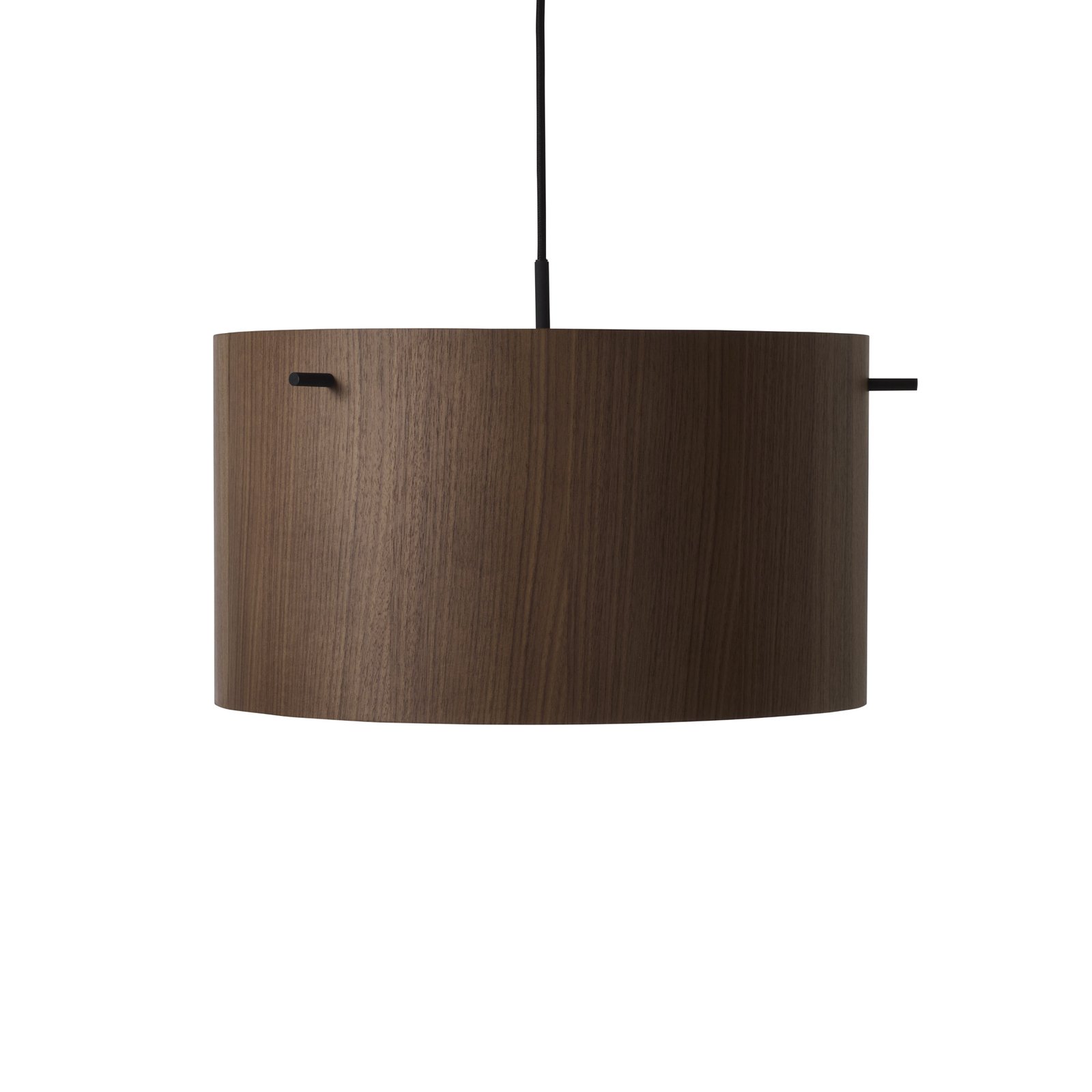 FRANDSEN hanging light FM 1954, walnut, Ø 41 cm, wood