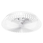 LED plafondventilator Himalaya, app, afstandsbediening, wit
