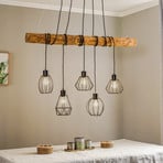 Envostar Various pendant 5-bulb natural pine