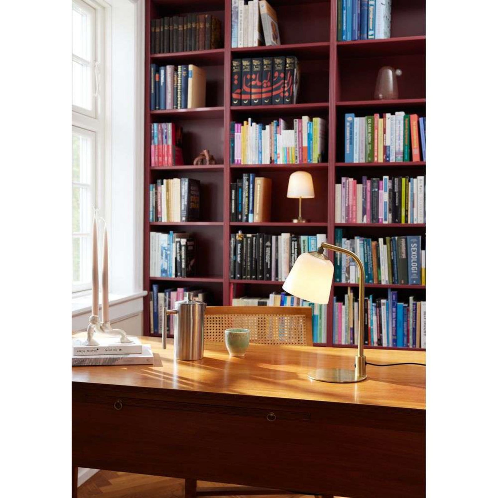 Room 49 Tischleuchte Antique Brass/Opal Halo Design - Wohnzimmer - Metall