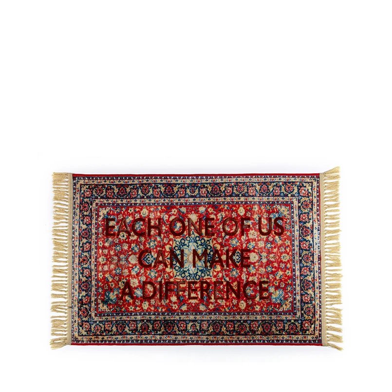SELETTI - Difference Burnt Carpet #10 80x120 Röd/Multicolor