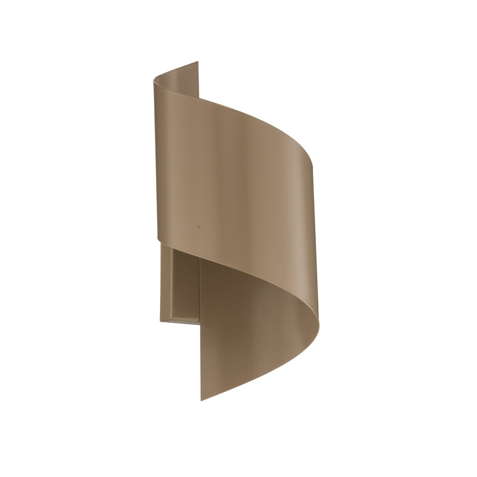 Wandleuchte SPINER, beige, Höhe 30 cm, Metall, G9
